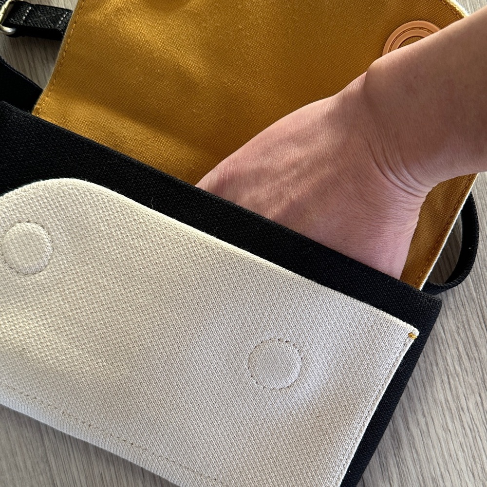 Rothy's Cream and Black Belt Bag - Picture 7 of 9